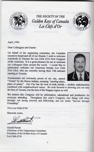 1994 Toronto Congress Gerald
